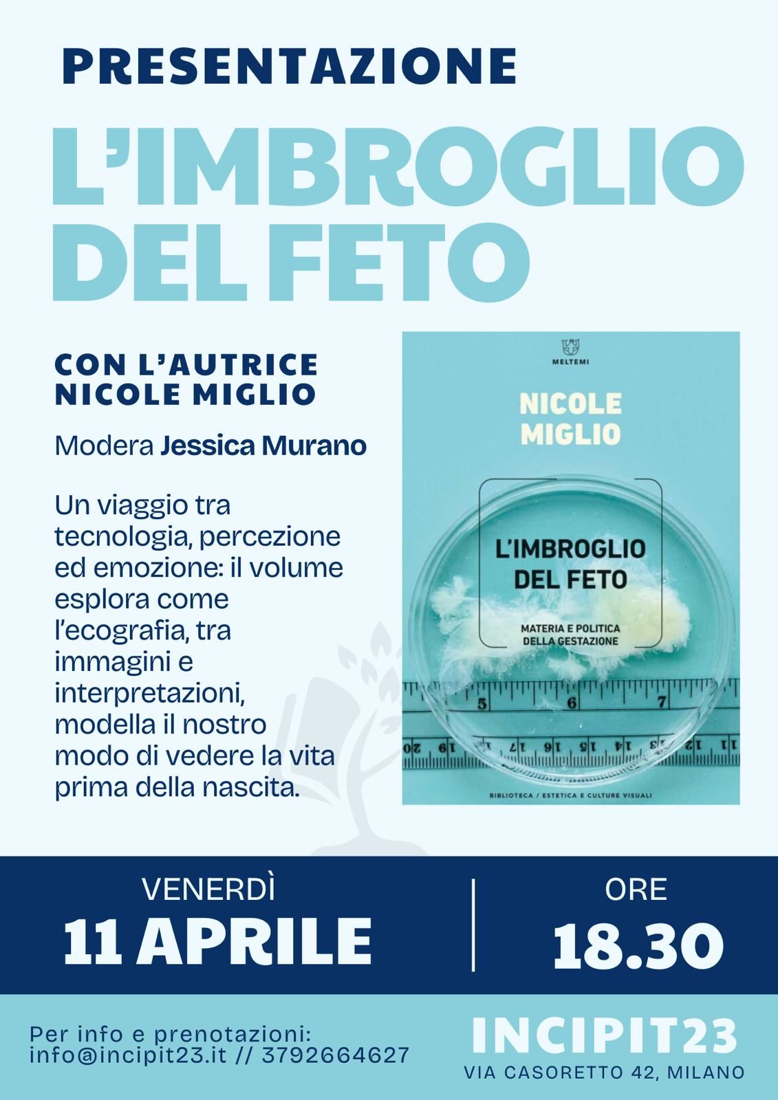 Locandina del libro L’imbroglio del feto